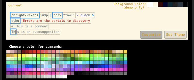 customize current